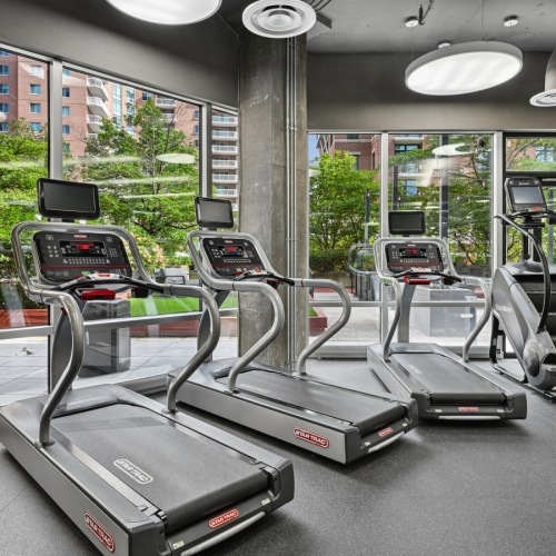 Fitness Center with cardio equipment